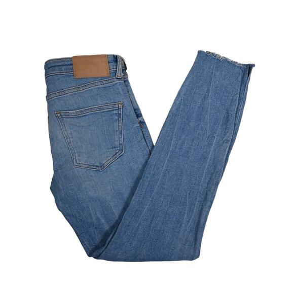 Zara Raw Hem Skinny Jeans Light Wash Womens 6 - Picture 3 of 10